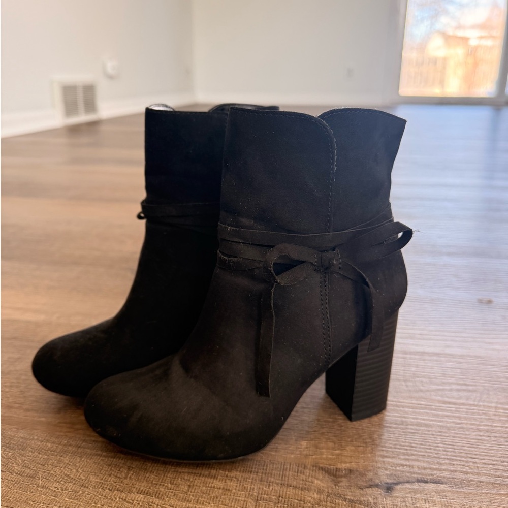 Christian Siriano Black Heeled Boots